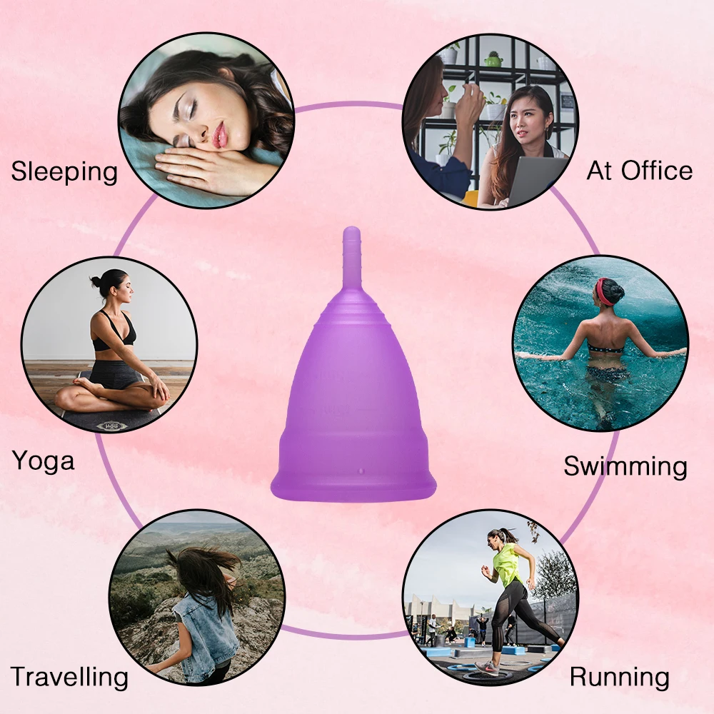 Wholesale Custom Medical Silicone Period Cup Reusable Organic Women Menstrual Cups