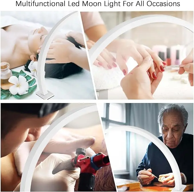 Hot sale LED cold light  manicure half moon nail lamp eye protection workbench lighting fixtures desktop manicure table lamps
