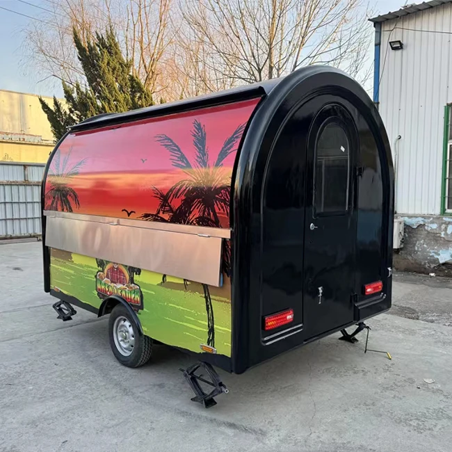 Mobile Food Cart Vintage Trailer For Sale Factory With Fast Delivery