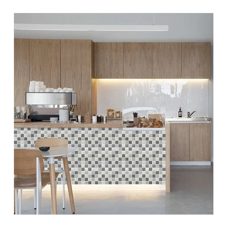 Art With Frame For Room Decoration Cheap Price Tile Wood Look Kitchen Backsplash Mosaic Glass Tile