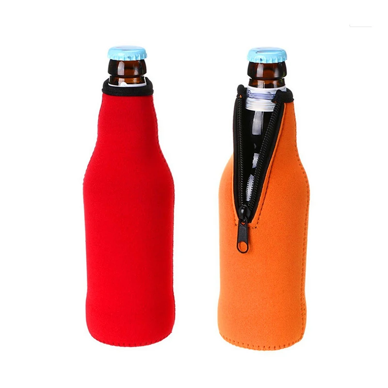 Eco Neoprene Beer Bottle Sleeves Insulated Cooler Bag Cover for Travel Camping Picnic Custom