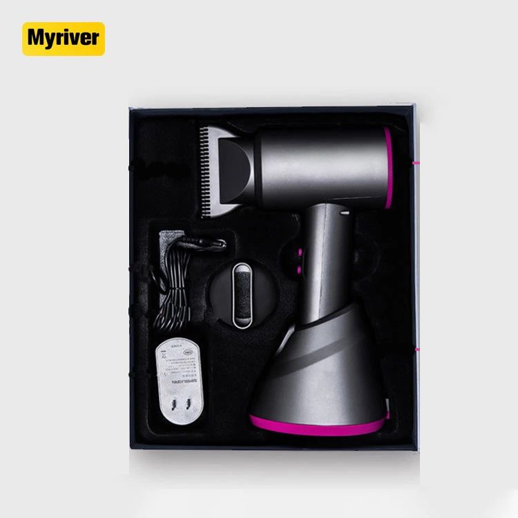 Myriver Dropshipping Usb Cordless Rechargeable Low Watt Hair Dryer Wireless Hair Flat Comb Blow Dryer