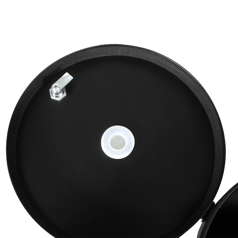 Factory Direct Sale Galvanized Iron  Floor Standing Ashtray  Black Wipe Dispenser Trash Can for Gym