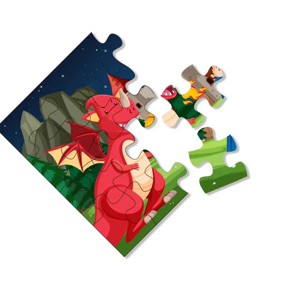 Custom Puzzle Toys Puzzle Games Animal Cartoon Puzzle For Kids
