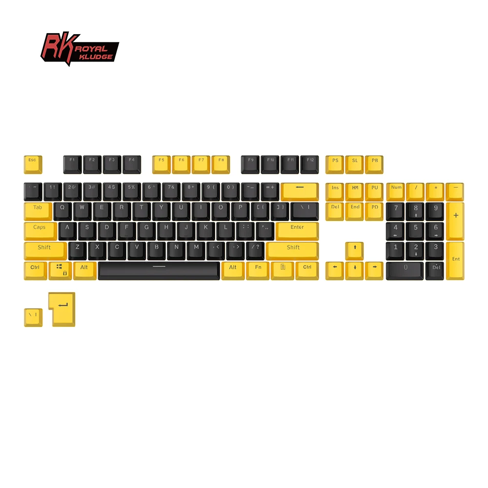 New arrivals oem profile mechanical keyboard keycaps custom 106 keys pbt doubleshot translucent keycaps set for full keyboard