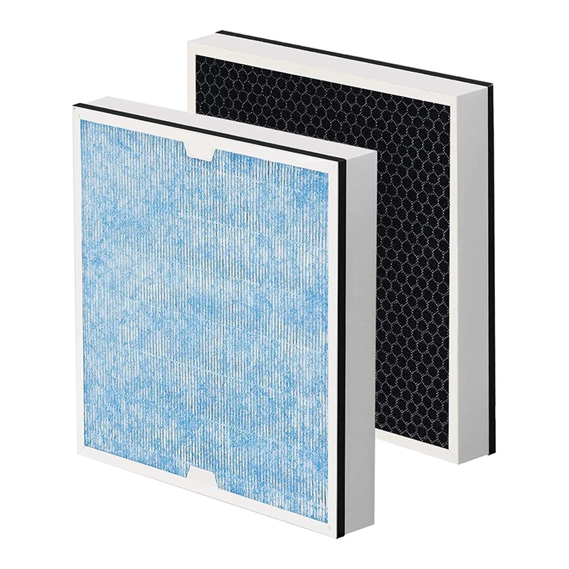 2 Pack Carmerny HEPA & Activated Carbon Filter Replacement Set Compatible With AlorAir CleanShield HEPA 550 Air Scrubber