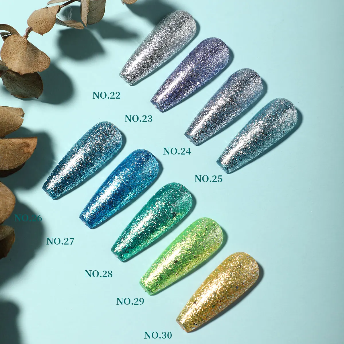 AS Nail Art Product Colors Platinum Gel Kit Diamond Super Glitter Starry Gel Nail Designs Platinum Nail Polish Set