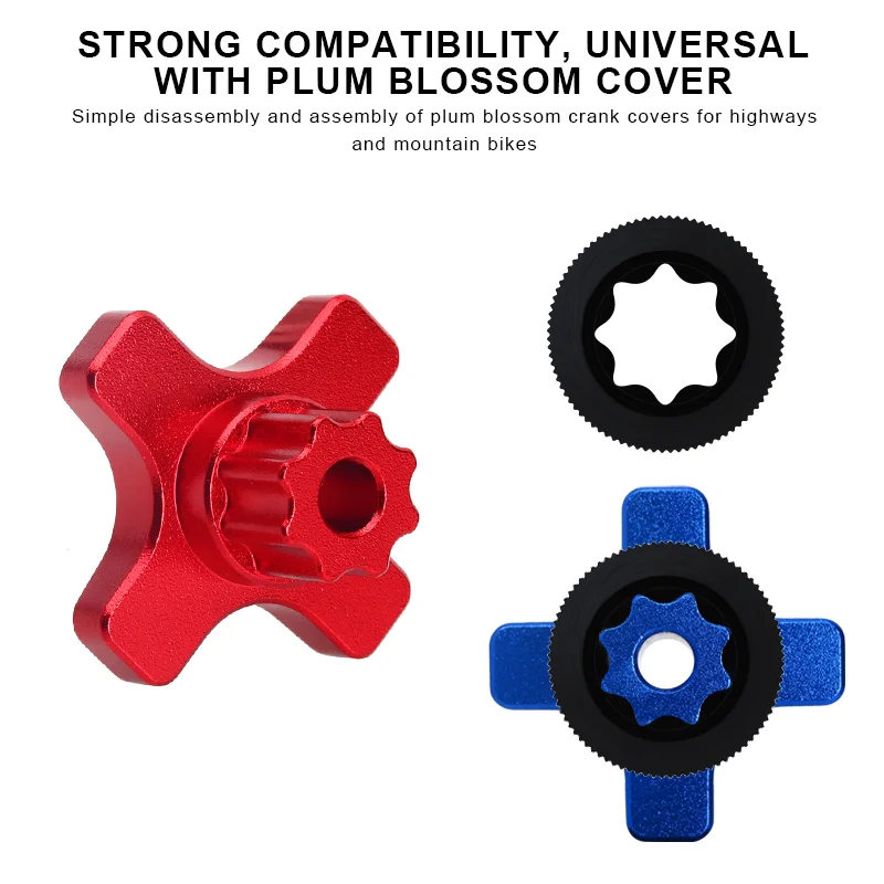 RIDERACE Crank Installation Tool Aluminum Alloy XT XTR UT Bike Integrated Bottom Bracket Tool MTB Crank Arm Cover Screw Wrench