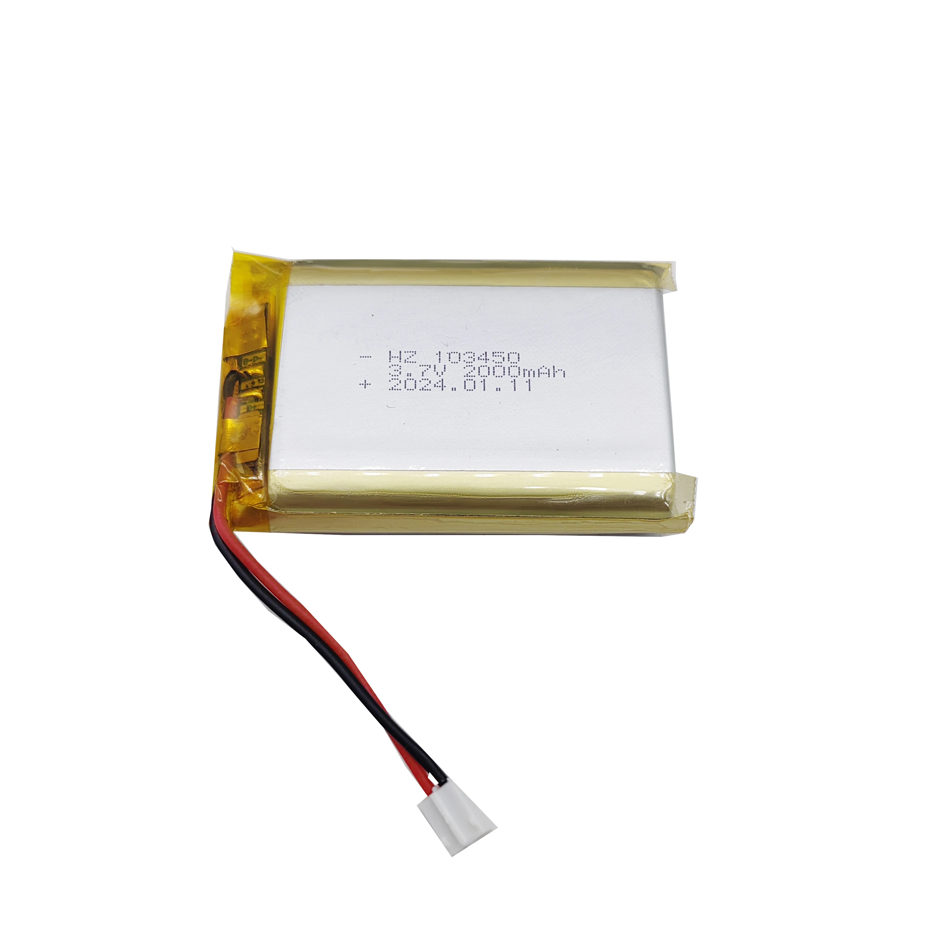 Manufacturing regular model 103450 2000mah 3.7v lithium cells lipo battery for medical digitale device