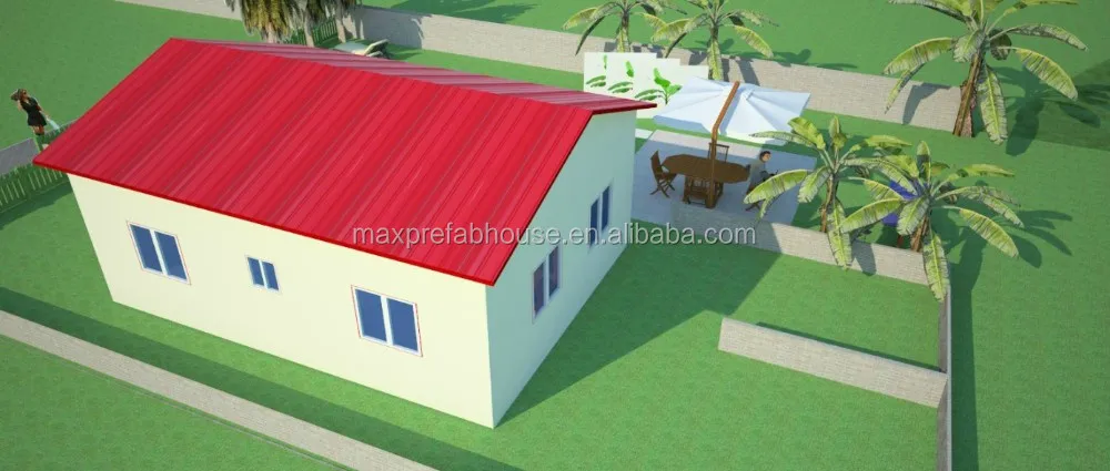 PV56-2 Cheapest Price Fast Constructed Low Cost Light Steel Prefab Villa Modern