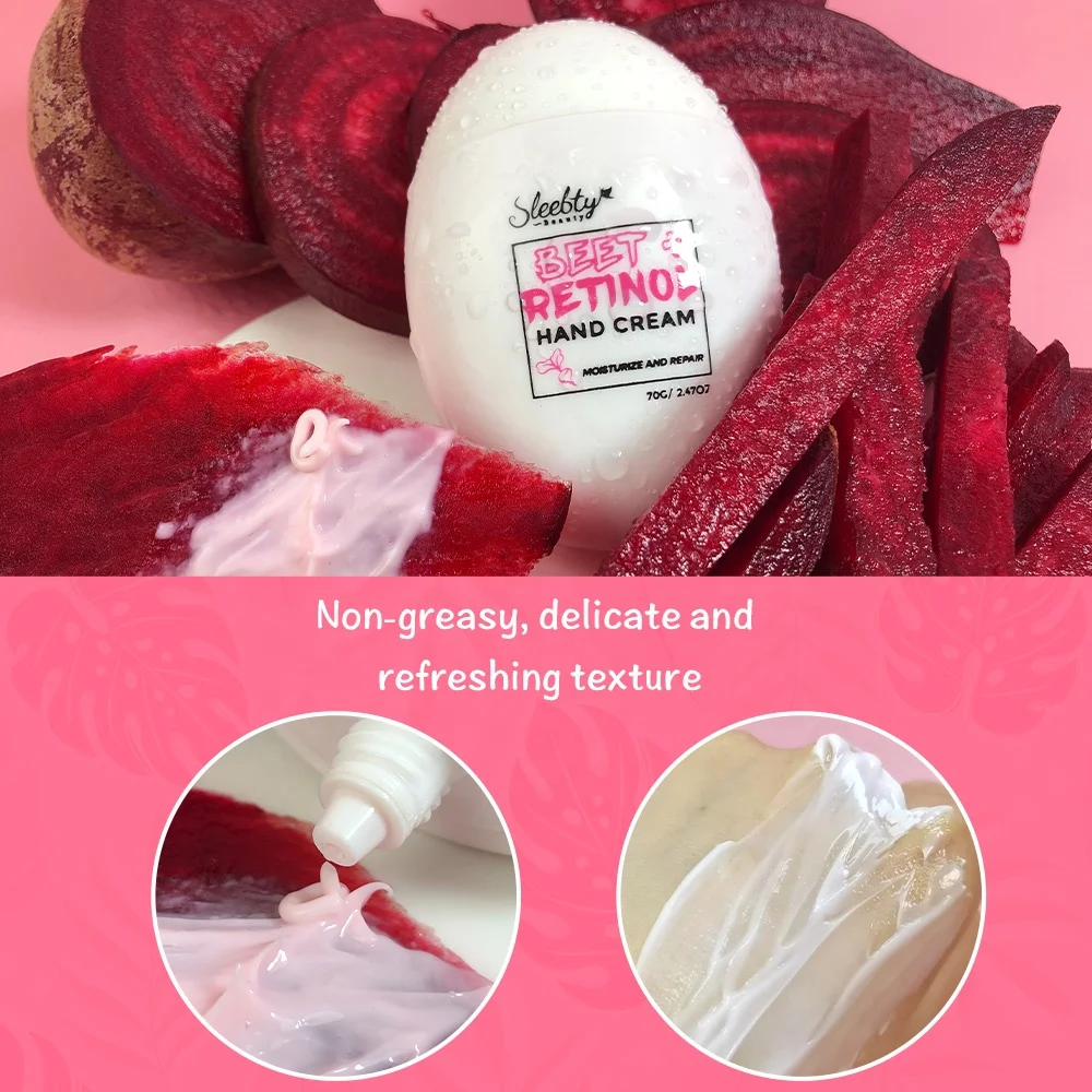 Private Label Moisturizing Soften Anti Wrinkle Repair Dry Skin Vegan Beet Vitamin A Mini Hand Cream