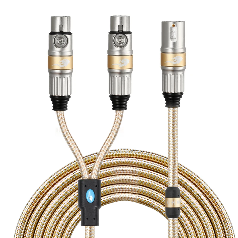 1 м 5 м 10 м 30 м XLR Кабельный разъем штекер-гнездо 2 сплиттера Y XLR кабель