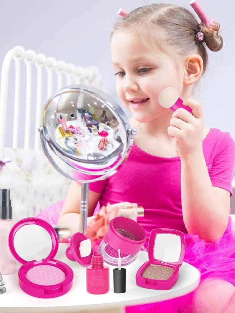 22Pcs Pretend Play Simulation Cosmetic Makeup Handbag Toys For Girls Children Educational Birthday Gift