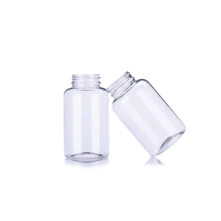 Chinese Manufacturer Logo Customized RTCO High Quality Empty PET Plastic Capsule Bottle Capsule Canister Screw Cap