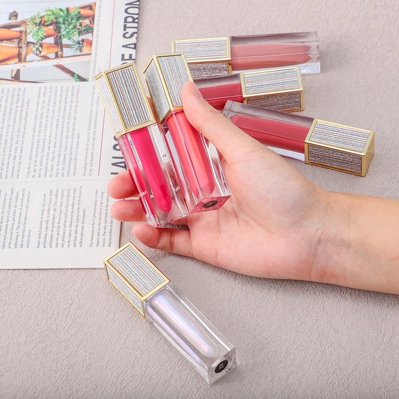 New Arrival Glitter Mositure Shiny Lipgloss Glossy Customize Lip Gloss Private Label