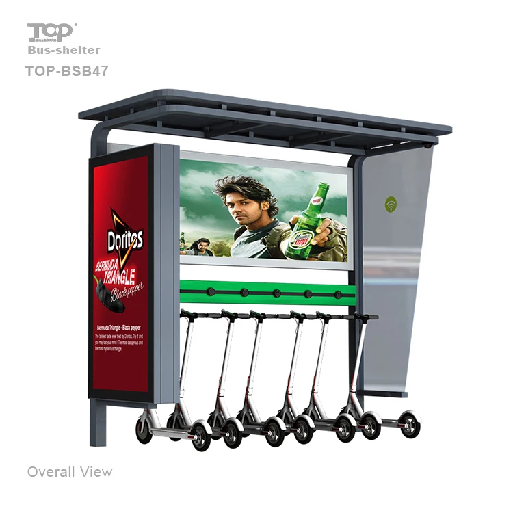 Outdoor Advertising Smart Intelligent Bus Shelter