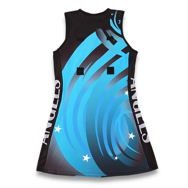 China Professional Factory Wholesale Slim Fit Sublimation Printing Netball Uniforms Design Your Own Logo Netball Uniforms Dress