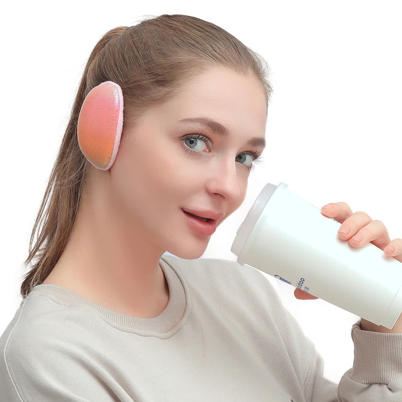 Veijer Adult Winter Earmuff Earbags Outdoor Sport Windproof Ear Covers Fleece Split Ear Muff