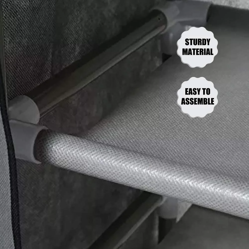 9 Tier Shoe Rack with Dustproof Fabric cloth Shoe Shelf Storage Organizer