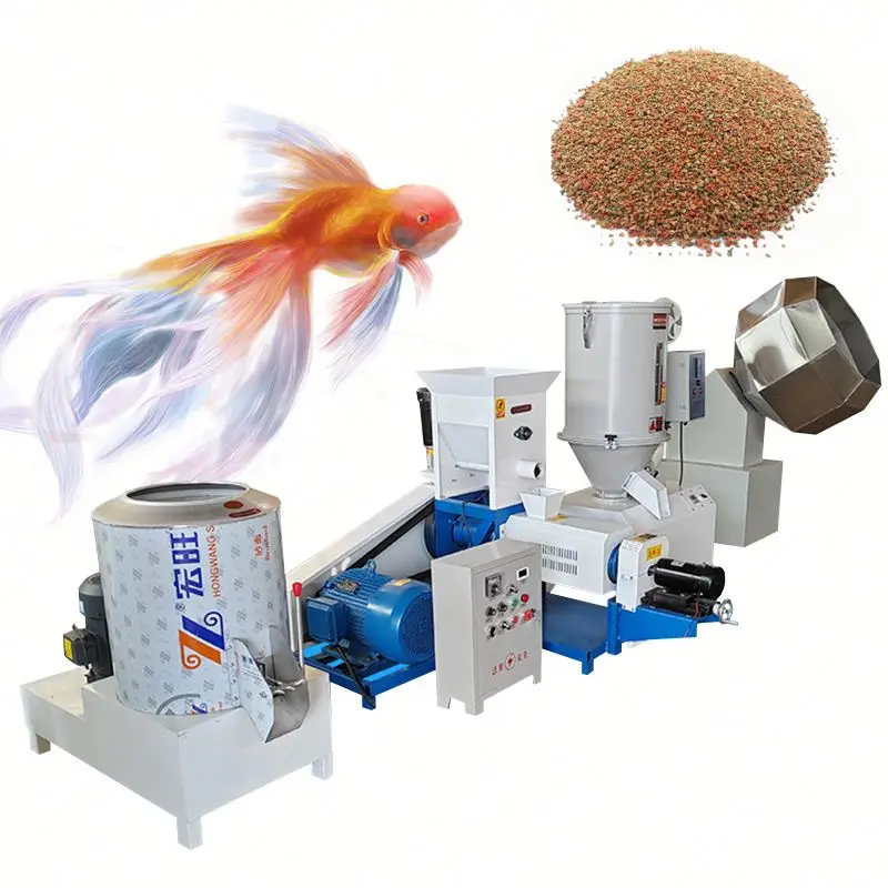 Best-selling automatic fish feed machinery float fish feed food pellet machine