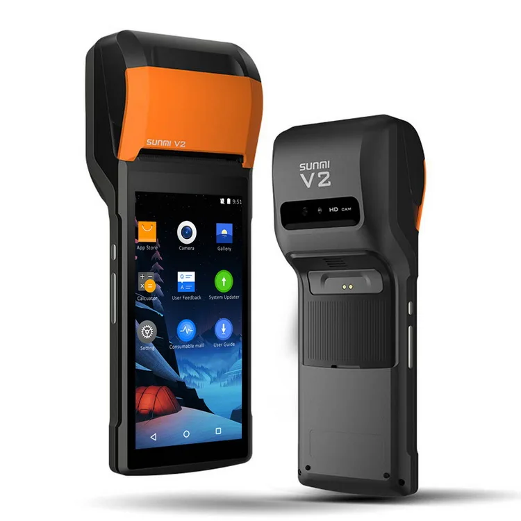 SUNMI V2 Handheld Ticketing Machine Mobile Smart POS Android 7.1 PDA with