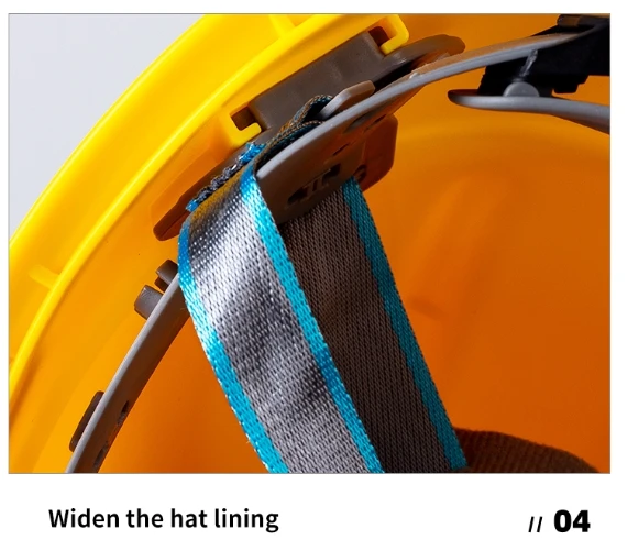 abs super light hard hats industrial use safety helmet with attachment straps for work men