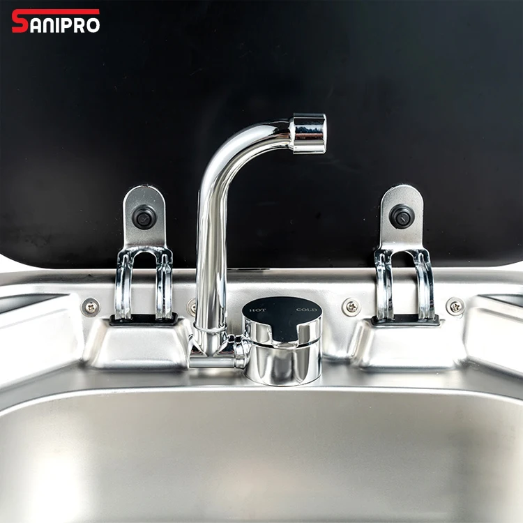 SANIPRO Modern Marine Yacht Speedboat Collapsible Taps Brass Sink Water Tap Rotatable Folding RV Kitchen Faucet
