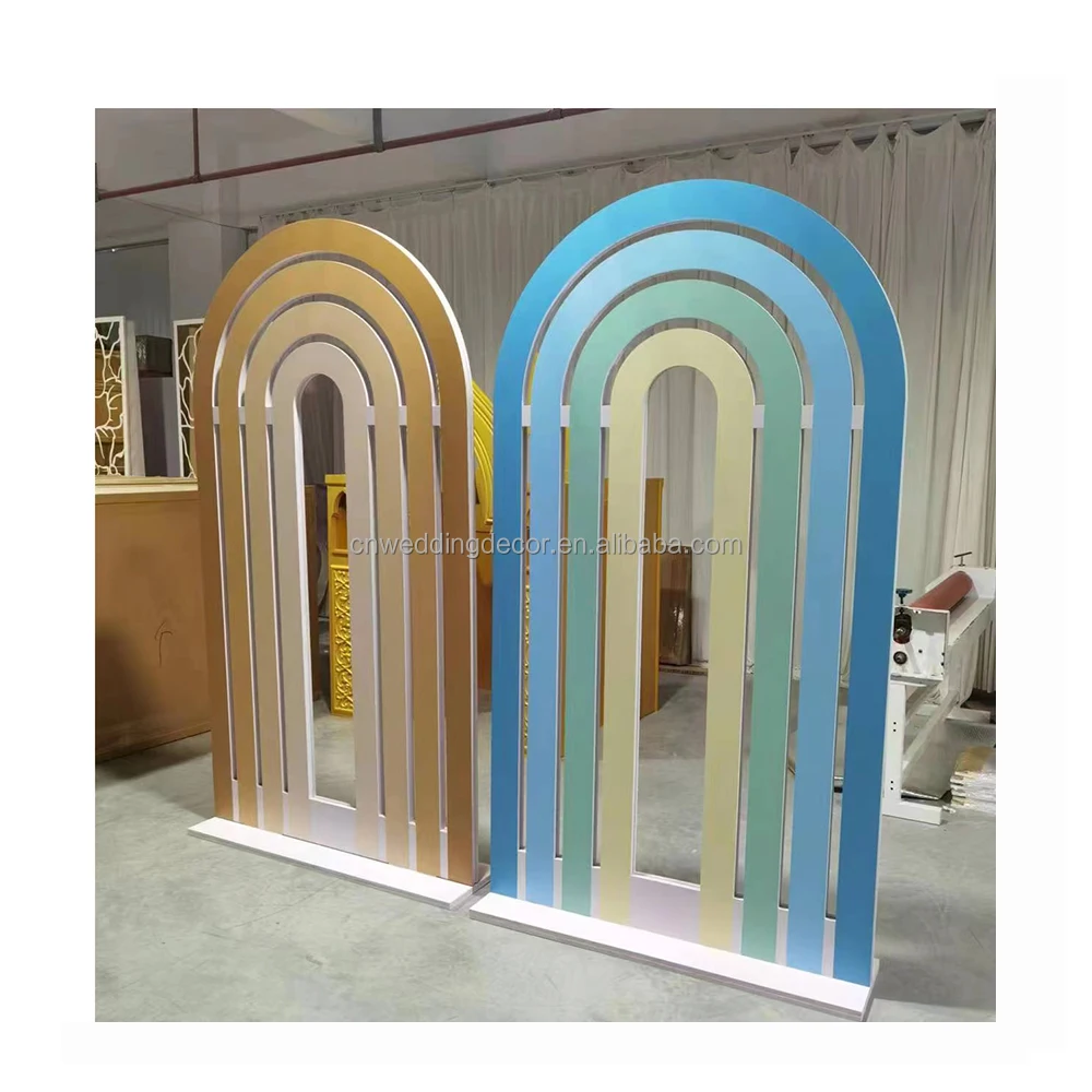 Backdrops For Wedding Events White Acrylic Wall Decoration Backdrop Arched Stand On sale