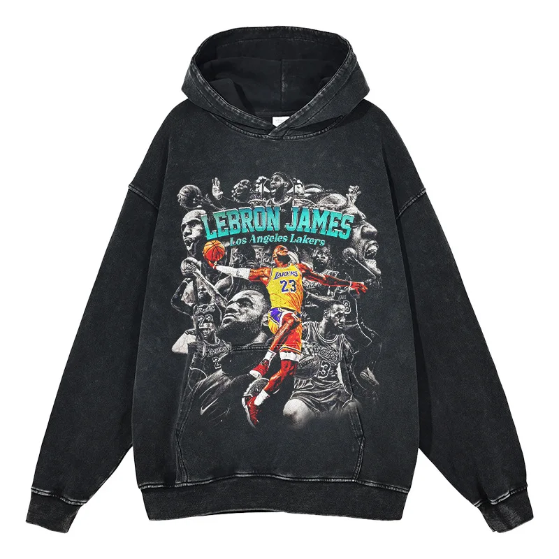 Heavyweight Customization High Quality Vintage Acid Wash Oversized Hoodie Manufacturer Unisex Custom Sweatshirts Mens Hoodies