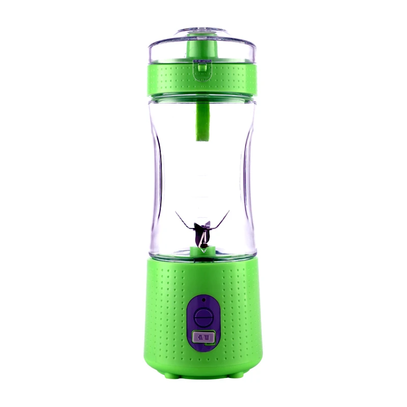 First Piece Special price 7.4v 230w plastic portable mini chargeable ice crusher blender 380ml sport coffee shaker bottle set