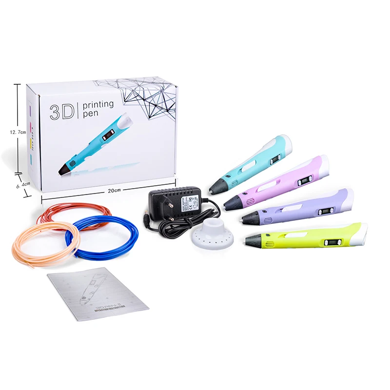 Diy 3D Printer Pen Drawing Pens Set Printing Best For Kids Toy With Christmas Birthday Gift
