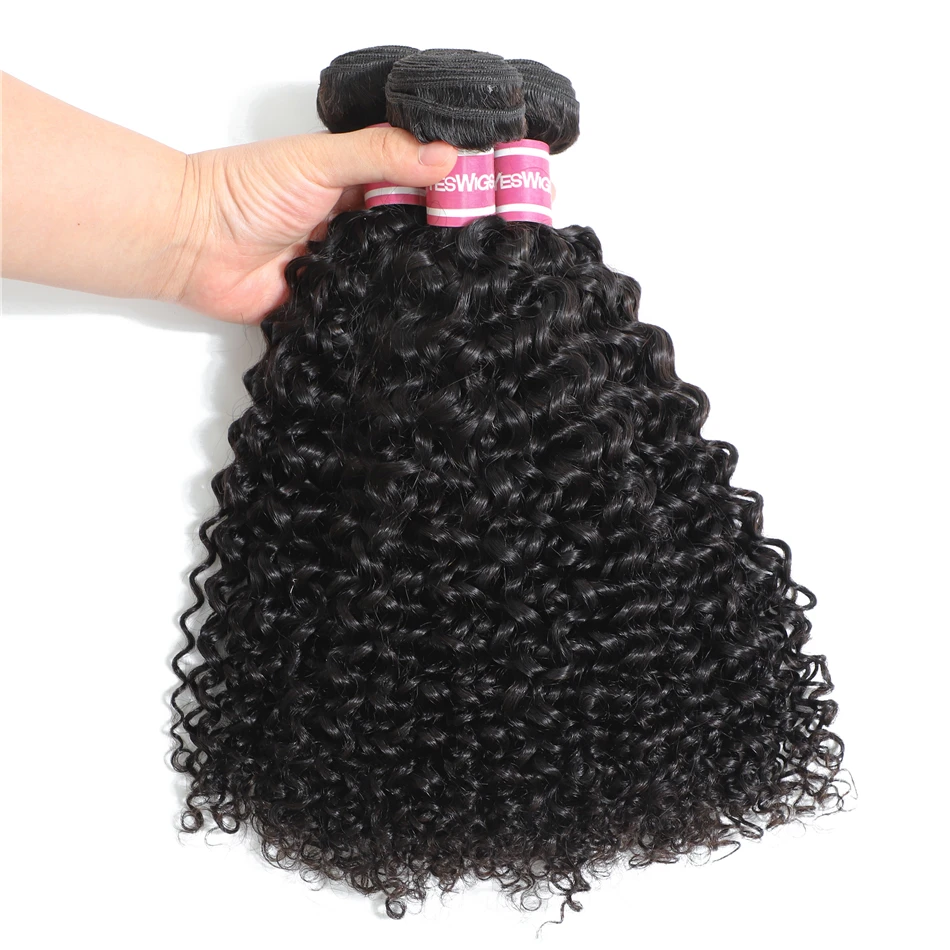Human Hair Supplier Yeswigs Kinky Curly Extensions 100 Original Indian Virgin Human Hair Free Sample Natural Hair Bundles