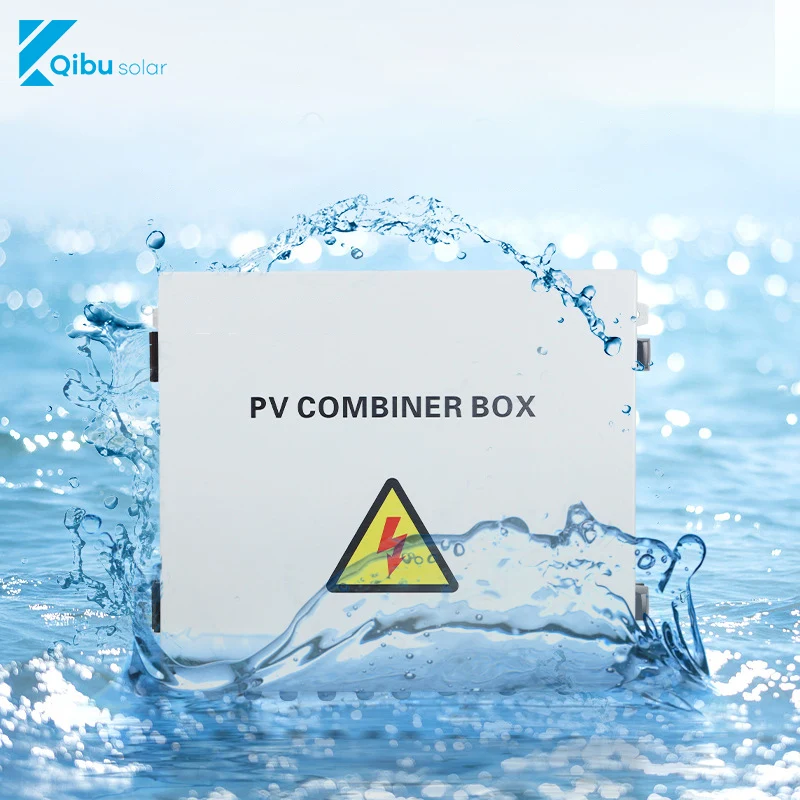 Qibu Steel Solar Pv Combiner Box 1000V 2 4 6 8 12 24 String Strings IP65 Waterproof 4 In 1 Out For Solar Panels