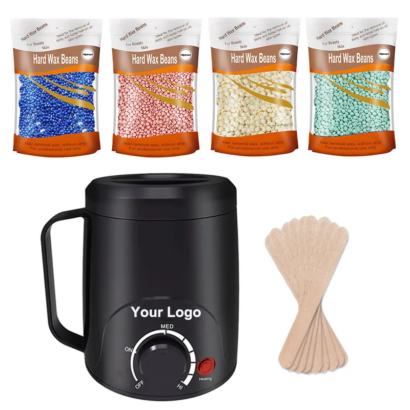 Оптовая продажа частная этикетка 200 куб. См восковой нагреватель профессиональный набор для удаления