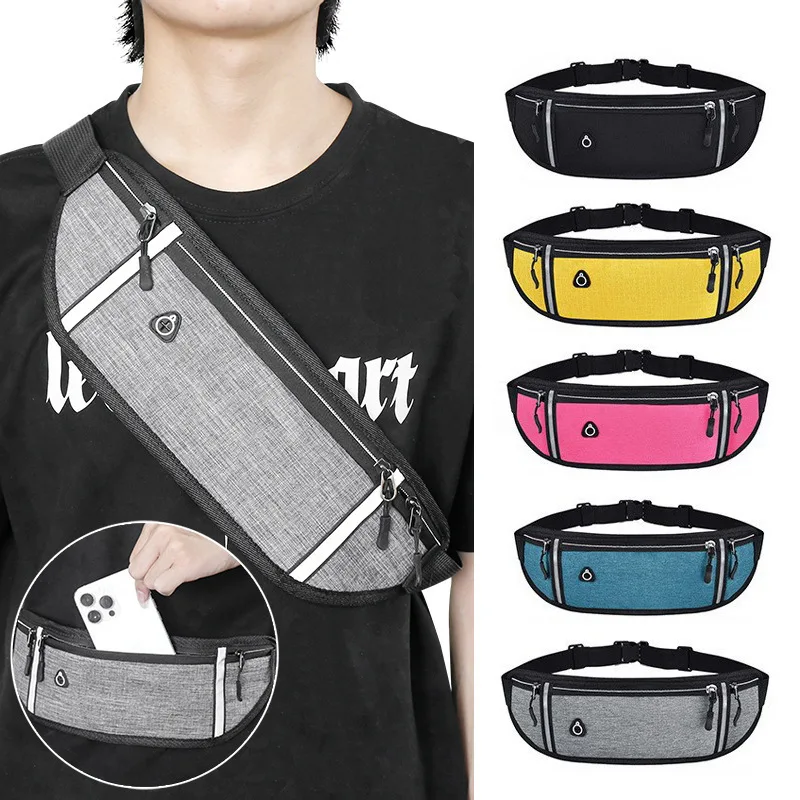 Factory Customized Jogging Waist Bag Waterproof Phone Waist Belt Pack Fitness Elastic Fanny Pack Outdoor Sports Running Fashion