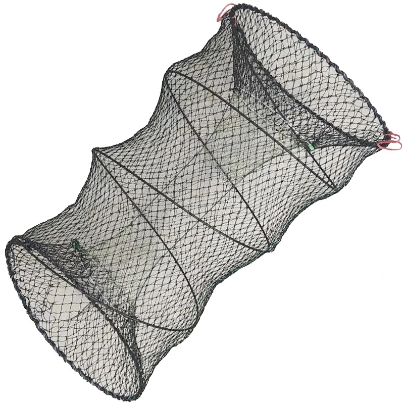 Folding Crayfish Traps Live Bait Eel Shrimp Prawn Fish Crab Drop Net Pot Lobster Loach Torpedo Crawfish Trap Mesh cage