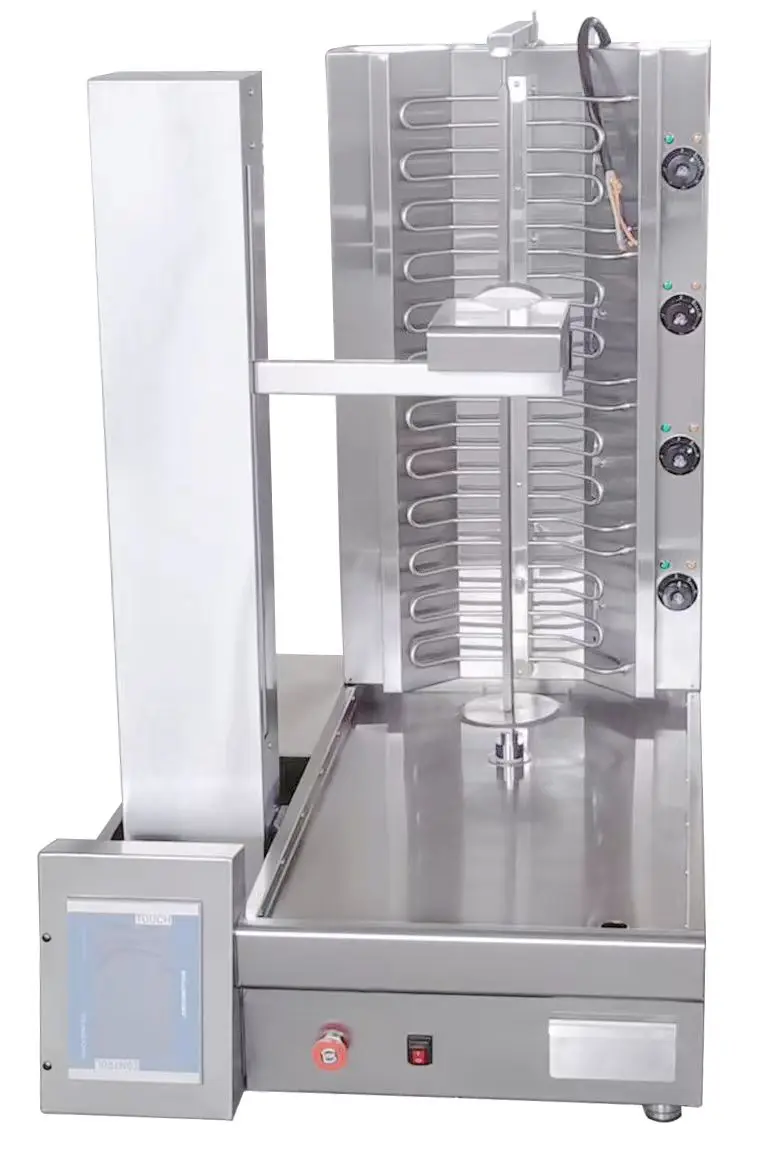 SHINEHO kebab machine manwal Fully Automatic Electric Kebab Machine With Continuous Meat Cutter shish kebab maker machine