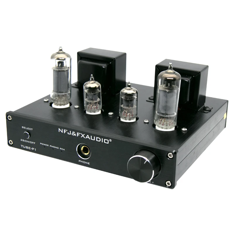 FX-AUDIO- 6J1 6P1 Phono AUX Гибридный стерео ламповый усилитель с динамик R + L выход