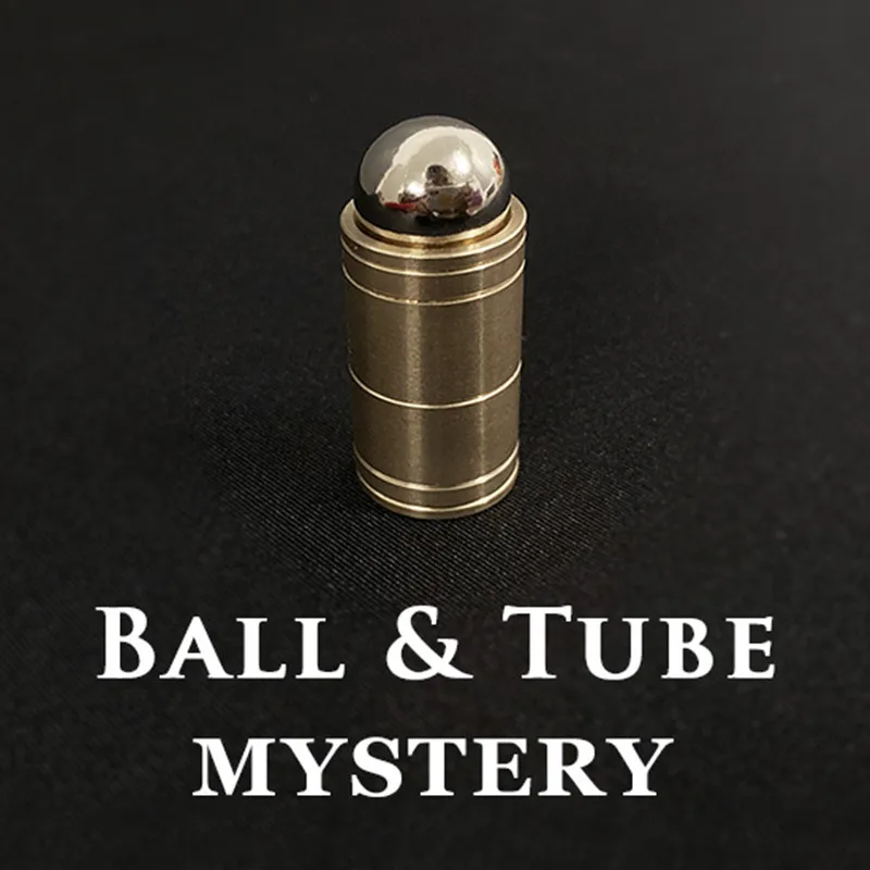 Ball & Tube Mystery (Brass) Close up Magic Tricks Illusions Gimmick Fun Magic Balls Rises Falls Stage Magic Magician Toys