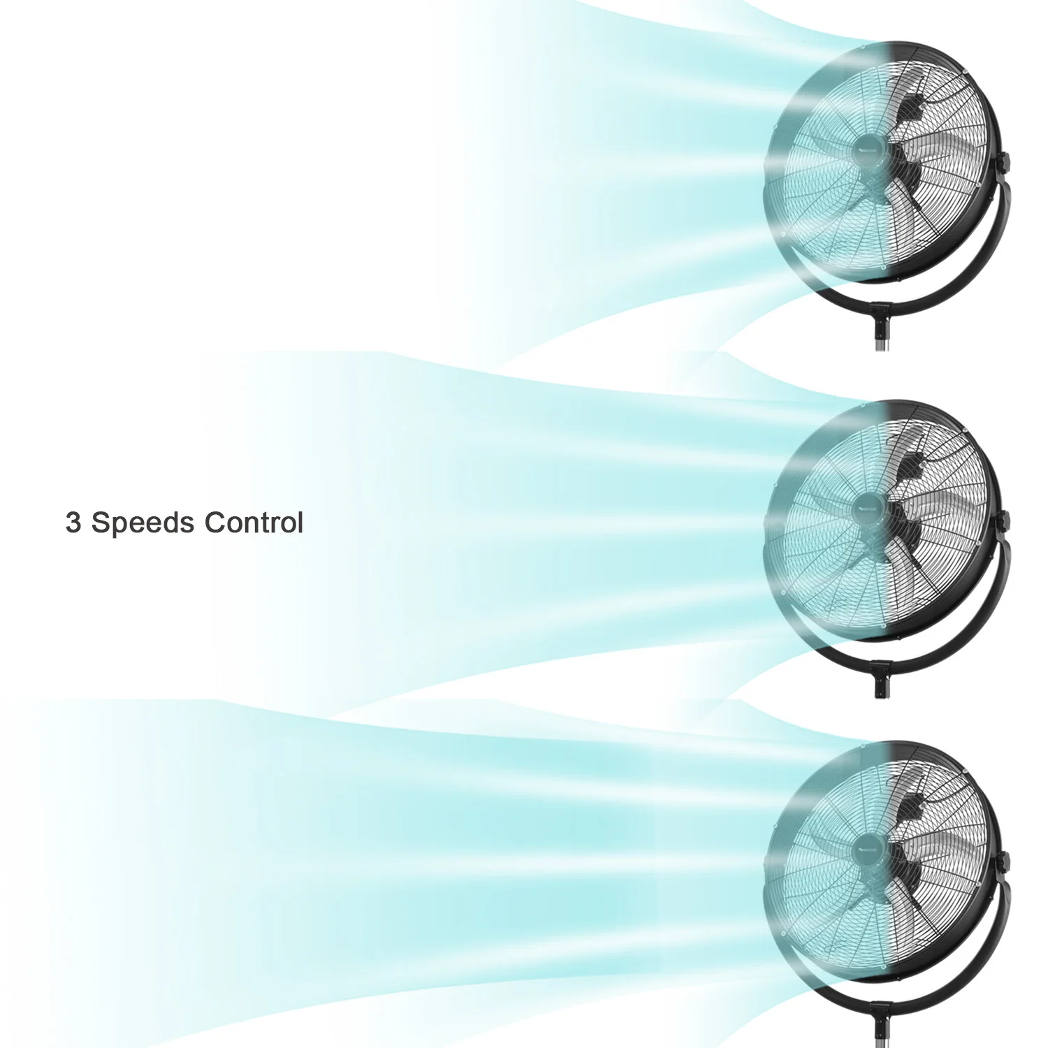 Factory price 20 inch Industrial commercial large air cooling metal industrial stand fan