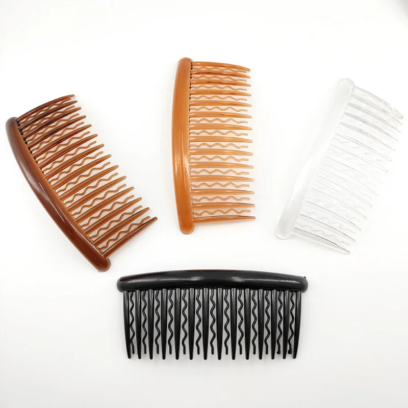 5cm*12cm 27teeth Waved Teeth Plastic Combs Accessories Plain Side Hair Comb Hairpins for Handmade Women Hair Accessories