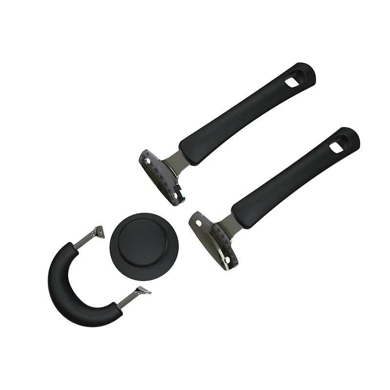 
High quality bakelite cookware handle double handle knob pan hand With stainless steel bakelite handle 