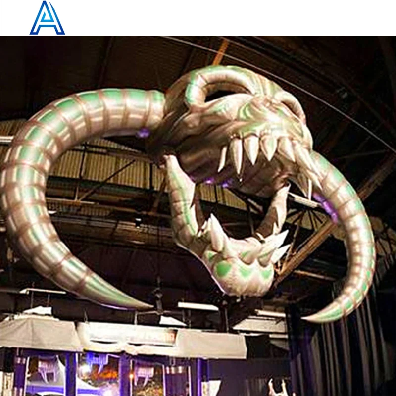 Night bar club party activity exhibition blow up huge inflatable bull head monster model for LED light 3D cartoon model