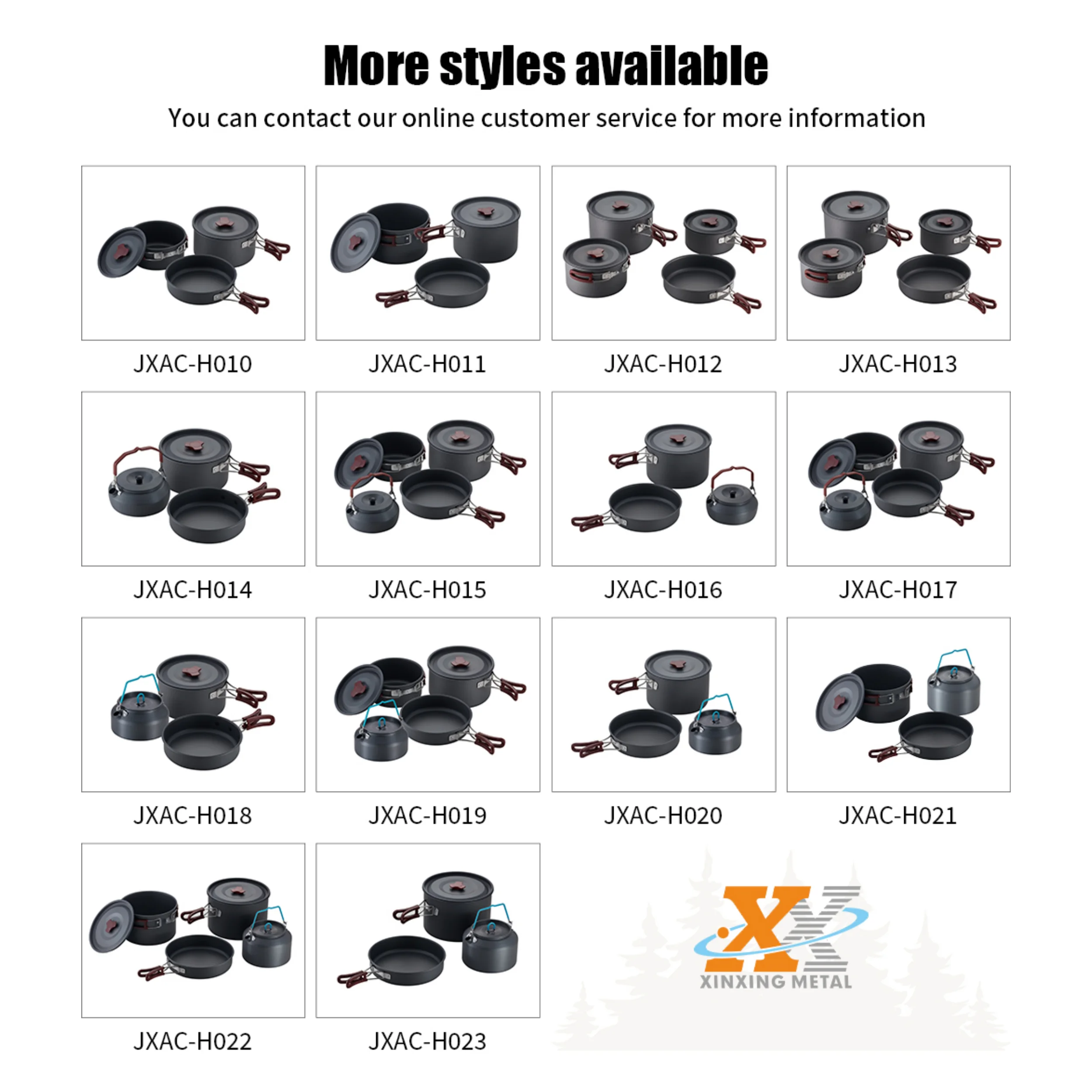 Factory Price Easy To Clean Durable Outdoor Camping Cookware Camping Cooking Ware Set