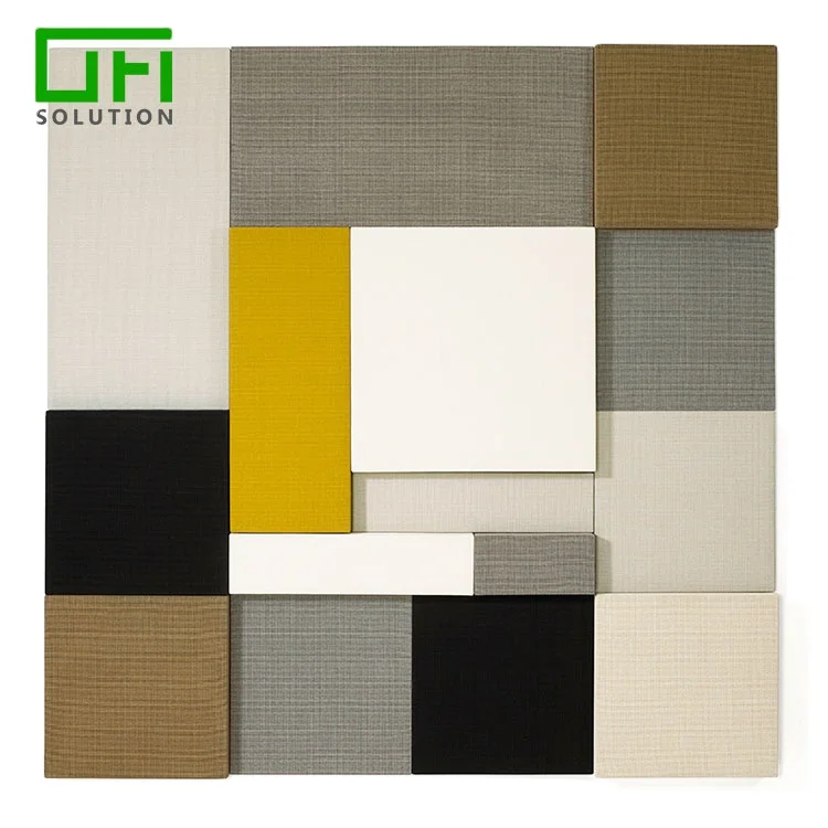 eco-friendly Sound Dampening PET Felt Acoustic Panels Fireproof Sound Proof Polyester Fiber Acoustic Board Panels