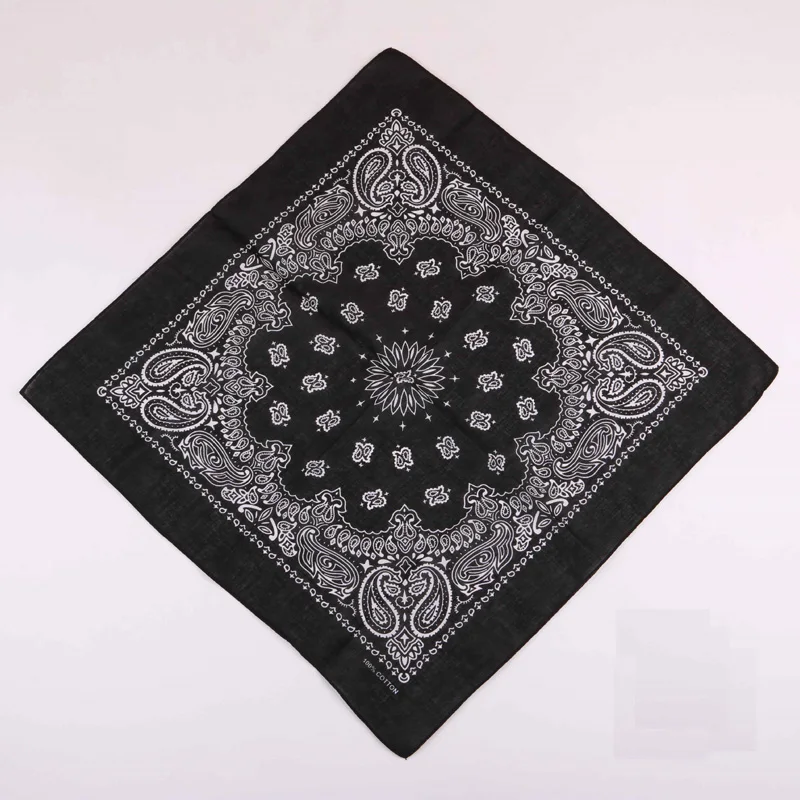 Alibaba com woge factory 55*55cm elgent muffler headwrap neckheadband ladies men plain solid square headscarf cotton bandana