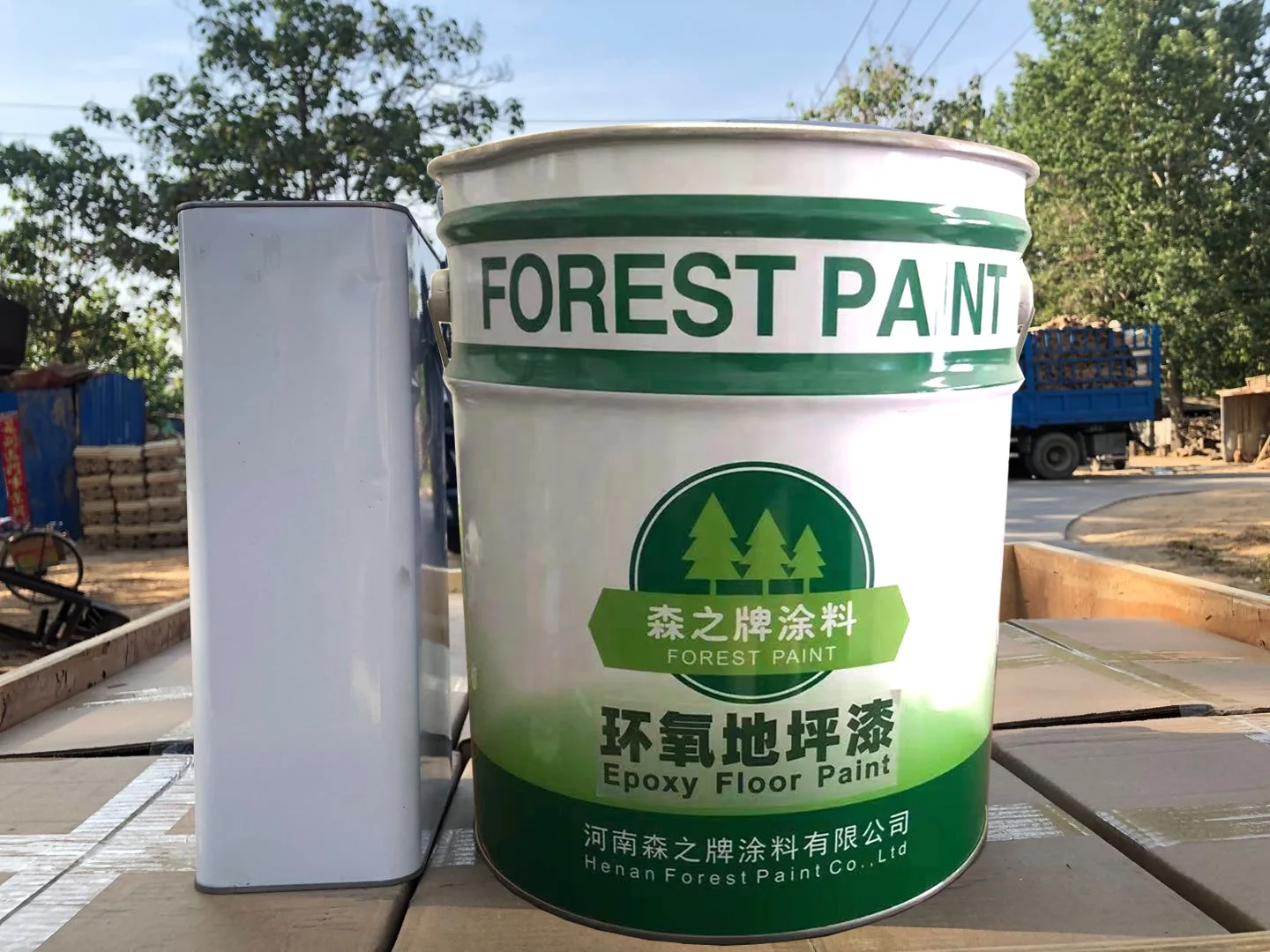 2023 Popular epoxy flooring paint coating for parking lot, warehouse, concrete floor