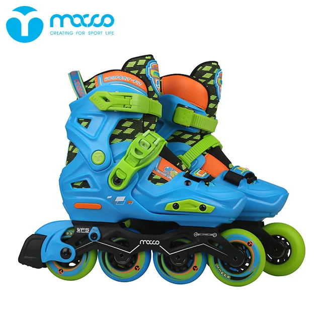 Роликовые коньки macco, детские роликовые коньки, Необычные роликовые коньки S6 K7, голубые