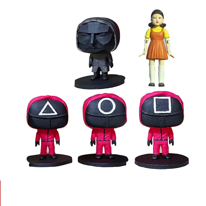 Коллекция 2021 года, корейское кино, игра кальмар, ПВХ экшн-кукла, модель куклы, игрушки, игры кальмар