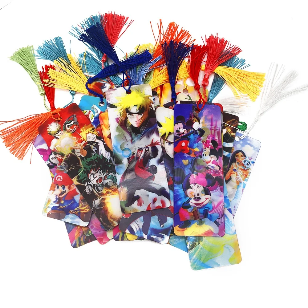 Plastic lenticular PET bookmark custom printing design promotional 3d bookmark